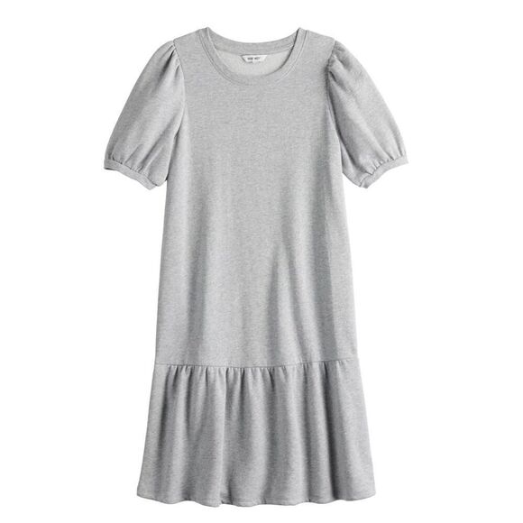NWT Women's Nine West Puff Sleeve Sweatshirt Dress, $40 XL - Picture 1 of 7